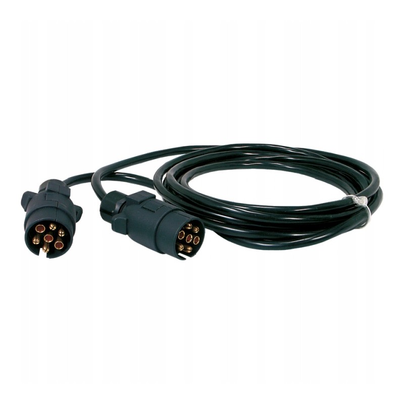 Connection cable for trailers, 2 plugs, 3 m