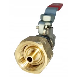Ball valve for 11 kg gas cylinder with 8 mm Faro hoses