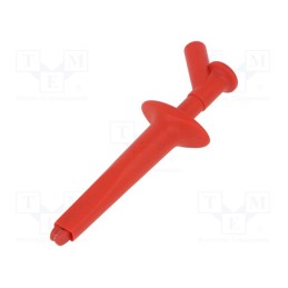 1 pcs x STu00c4UBLI - 66.9474-22 - Clip-on probe, crocodile, 16A, red, Plating: nickel plated, 1kV