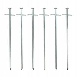 Tent peg pins 23cm T shape x6