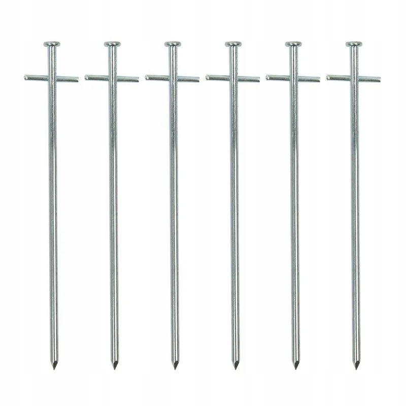 Tent peg pins 23cm T shape x6