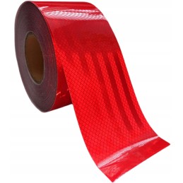 Self-adhesive reflective tape, red foil, 10 cm