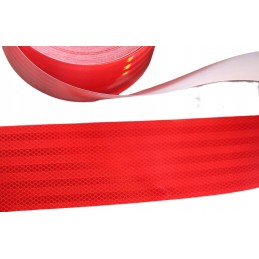 Self-adhesive reflective tape, red foil, 10 cm