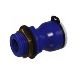 Screw connection of the tank with a 1 2 inch nut