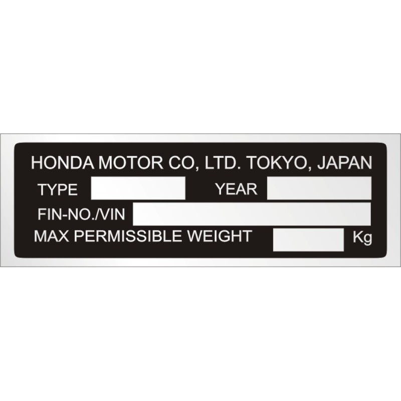 High quality nameplate for any brand