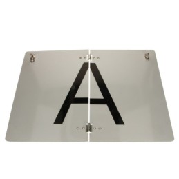 Folding information board 300x400mm and waste