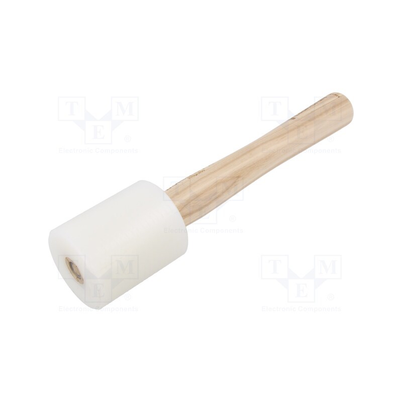 1 pcs x LeanCraft - BOKKEN-PA-60-W - Dro -mallet, 200mm, 330g, 60mm, round, polyamide, wood (ash)