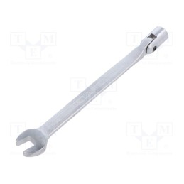 1 pcs x KING TONY - 1020-11 - Wrench, combination swivel head socket,with joint, L: 188mm