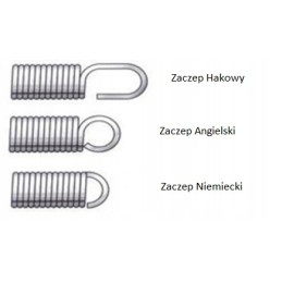 12 mm tension spring for the drawbar of a strong trailer