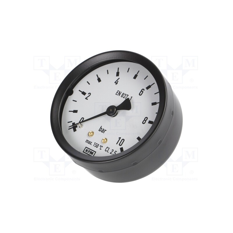 1 pcs x WIKA - 7343888 - Manometer, 0÷10bar, Class: 2.5, 63mm, Thread: M12x1,5, -20÷60°C