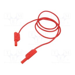 1 pcs x MUELLER ELECTRIC - 22.421-1M-2 - Test lead, 32A, banana plug 4mm,both sides, Urated: 1kV, Len: 1m