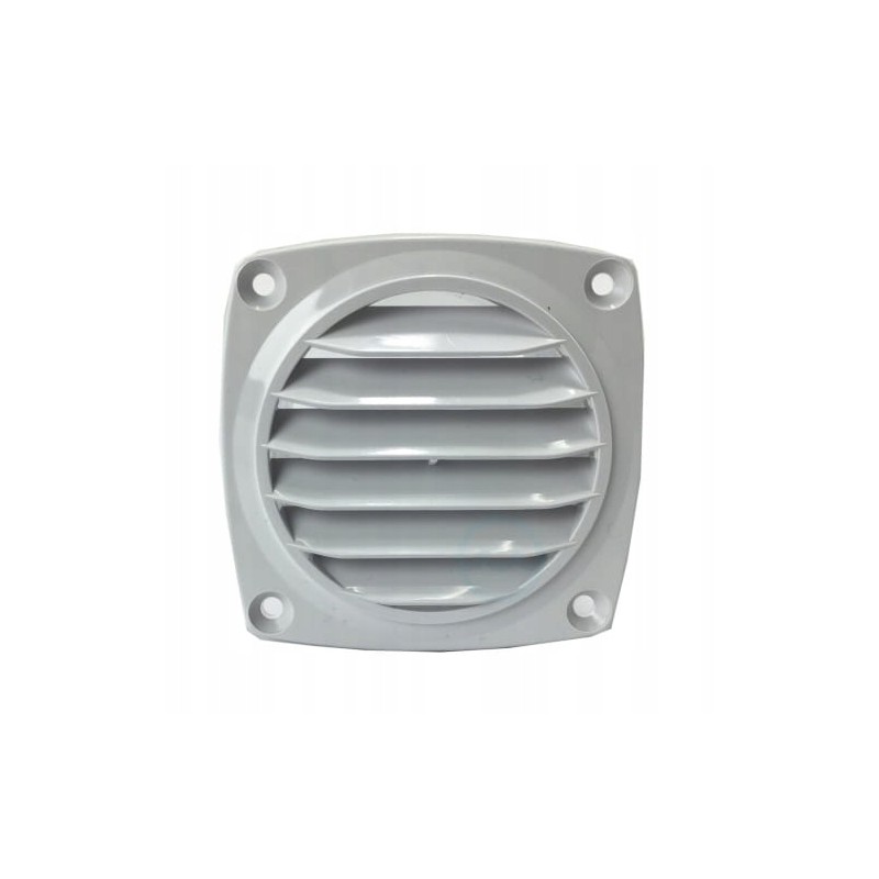 PVC ventilation grille 85x85mm gray
