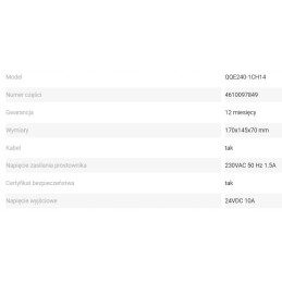 Battery charger 24v 10a model qqe240 17ch14 mast trolley ws10 ws12 ws15