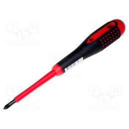 1 pcs x BAHCO - BE-8610S - Screwdriver, insulated, Phillips, PH1, Blade length: 80mm, 1kVAC
