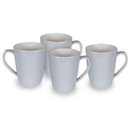 Kampa classic gray mugs, 4 pcs, light gray non slip