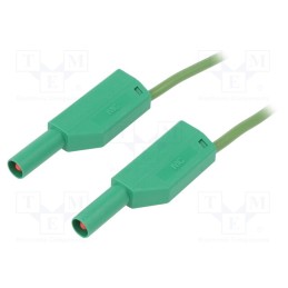1 pcs x STu00c4UBLI - 49.0079-10025 - Test lead, 19A, banana plug 4mm,both sides, Urated: 1kV, Len: 1m