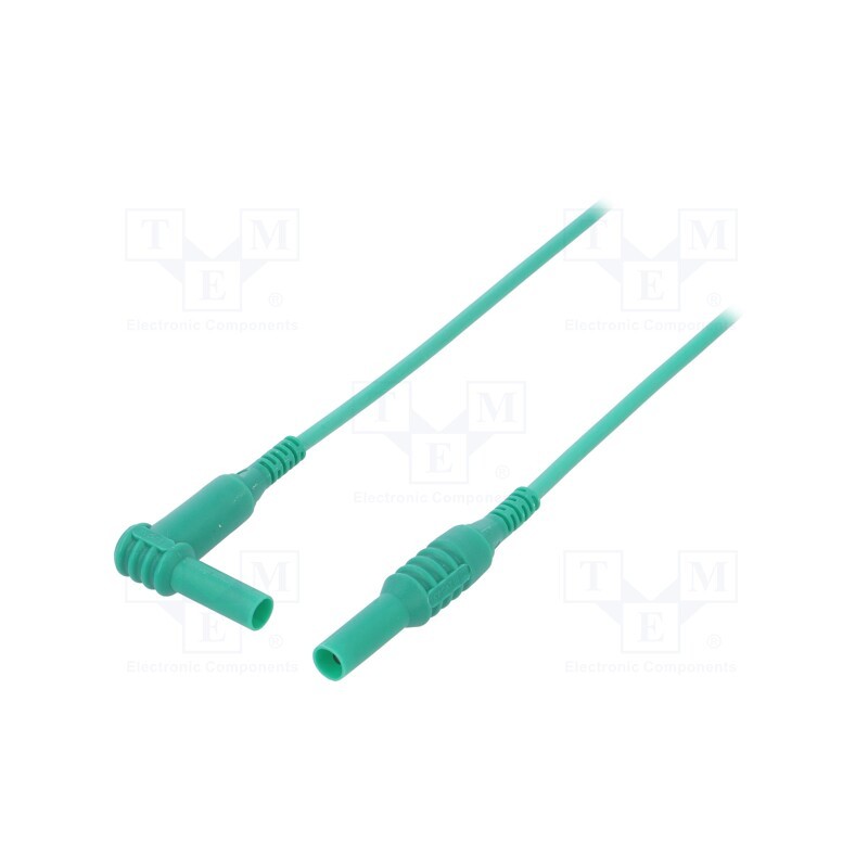 1 pcs x CLIFF - CIH30241G - Test lead, 1kVDC, 10A, banana plug 4mm,angular banana plug 4mm