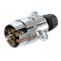Metal plug, trailer plug 12v 7 pin, twisted