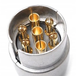 Metal plug, trailer plug 12v 7 pin, twisted