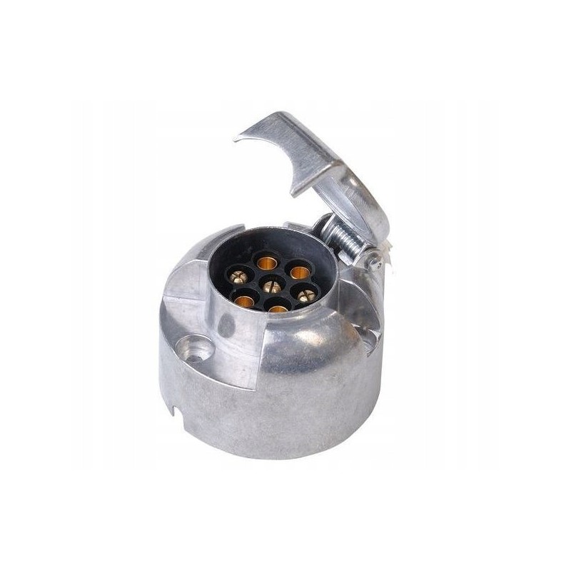 12v 7 pin metal trailer hitch socket