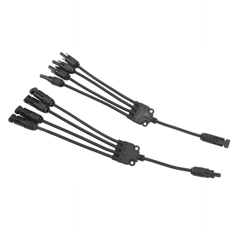 Solar connectors, branch 1 to 4 cable