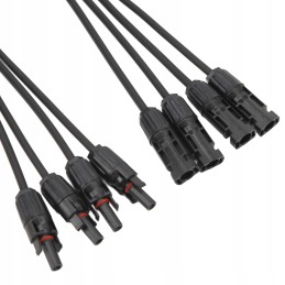 Solar connectors, branch 1 to 4 cable