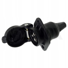 Socket plug 12v 3 pin brass pins