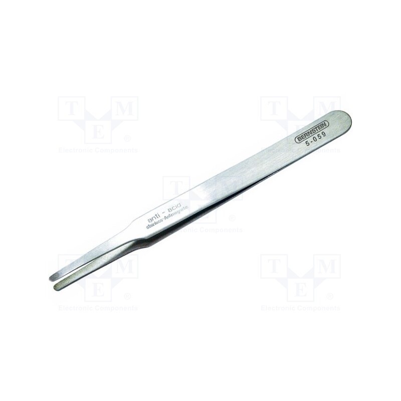 1 pcs x BERNSTEIN - 5-059 - Tweezers, 120mm, Blade tip shape: rounded, Tipwidth: 2mm, 15g