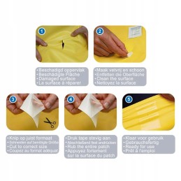 Lata latka material for repairing the vestibule of a PVC pontoon