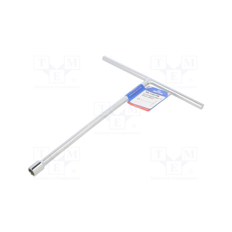 1 pcs x KING TONY - 118510M - Wrench, socket spanner, 10mm, Chrom-vanadium steel, L: 250mm
