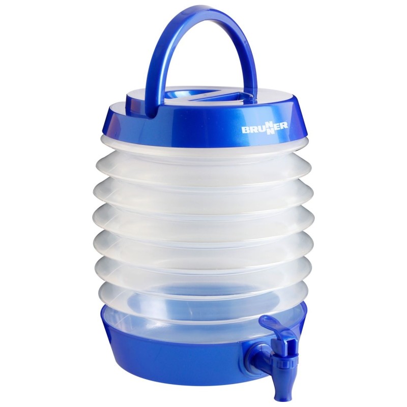 Blue Pearl Brunner foldable container with tap