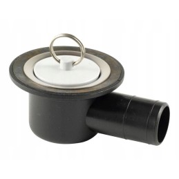 Sink drain at an angle for a 25mm hose