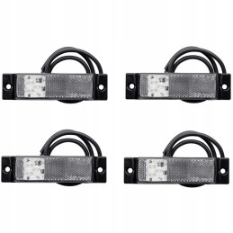 Set of 4x LED marker lamps with horpol reflector