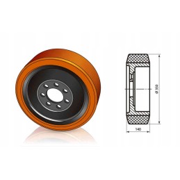 350x140 90 drive wheel vulkollan bt 7594123
