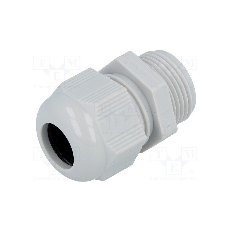 1 pcs x HELUKABEL - HT PG 13,5 RAL7035 - Cable gland, PG13,5, IP68, polyamide, grey, HELUTOP HT-PG