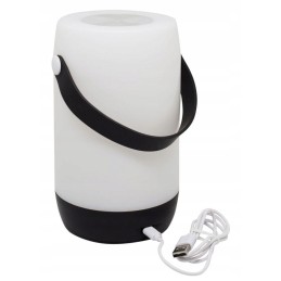 Glossy rechargeable solar table lamp