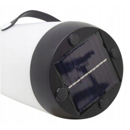 Glossy rechargeable solar table lamp