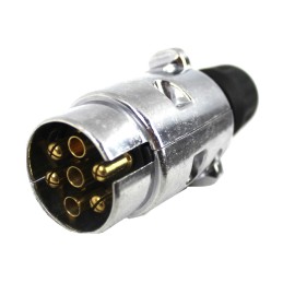 7-pole 7 12v metal trailer plug