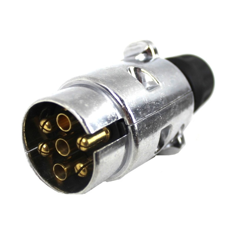 7-pole 7 12v metal trailer plug
