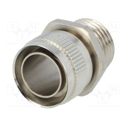 1 pcs x HELLERMANNTYTON - 166-30302 - Straight terminal connector, Thread: metric,non-swivel,outside