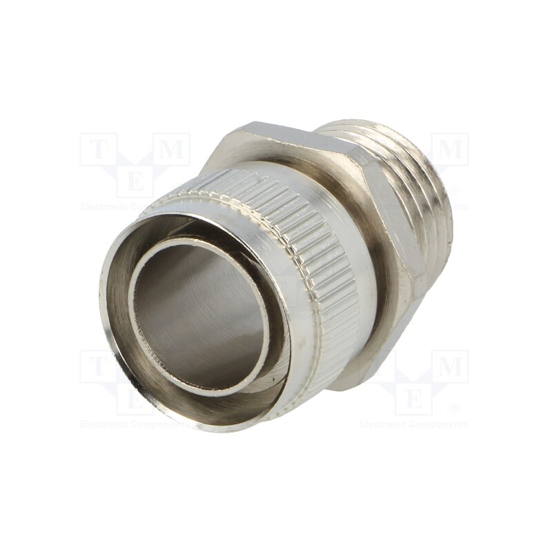 1 pcs x HELLERMANNTYTON - 166-30302 - Straight terminal connector, Thread: metric,non-swivel,outside