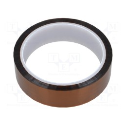 1 rol x ANTISTAT - 051-0010 - Tape: high temperature resistant, Thk: 0.07mm, 50%, amber, W: 25mm