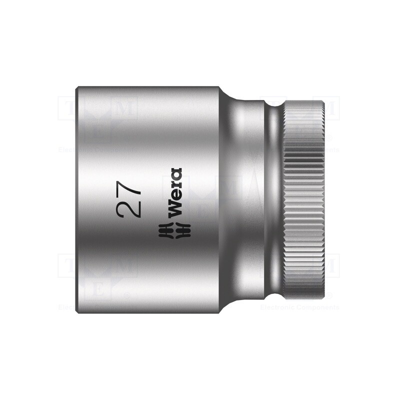 1 pcs x WERA - 5003615001 - Socket, 6-angles,socket spanner, HEX 27mm, 1/2', 40mm, Zyklop