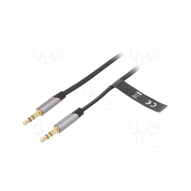 1 pcs x VENTION - BAPHF - Cable, Jack 3.5mm plug,both sides, 1m, Plating: gold-plated