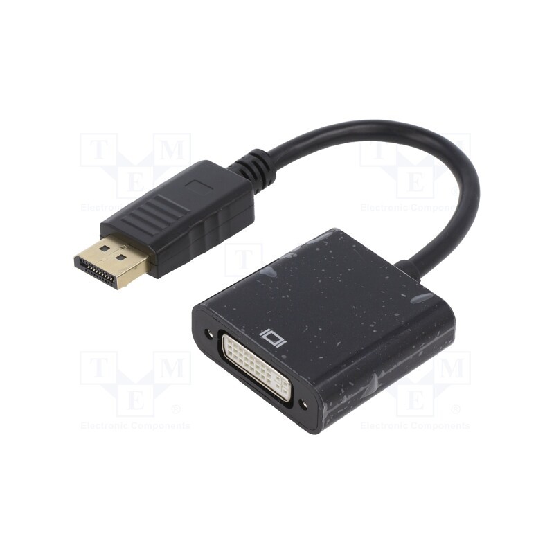 1 pcs x GEMBIRD - A-DPM-DVIF-002 - Adapter, DisplayPort 1.1, DisplayPort plug,DVI-I (24+5) socket