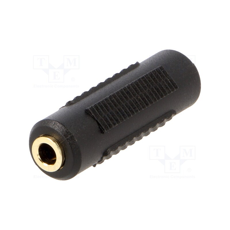 1 pcs x GEMBIRD - A-3.5FF-01 - Adapter, Jack 3.5mm socket,both sides, Plating: gold-plated