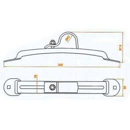 Semi-trailer fender mounting bracket