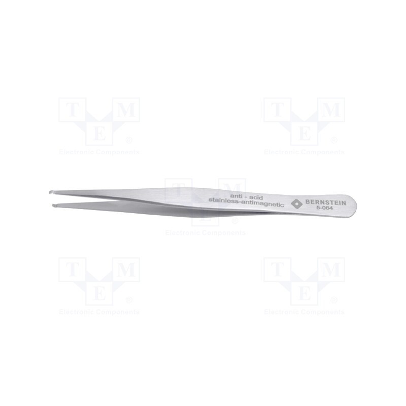 1 pcs x BERNSTEIN - 5-064 - Tweezers, 120mm, Blade tip shape: round, universal