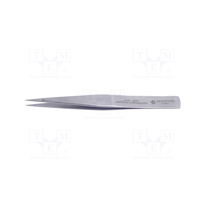 1 pcs x BERNSTEIN - 5-083 - Tweezers, 140mm, Blade tip shape: sharp, universal