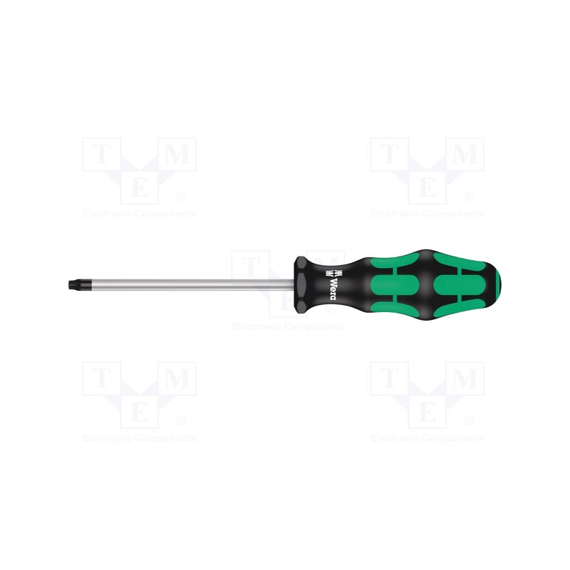 1 pcs x WERA - 5028015001 - Screwdriver, Torx®, TX30, Blade length: 115mm, Overall len: 220mm